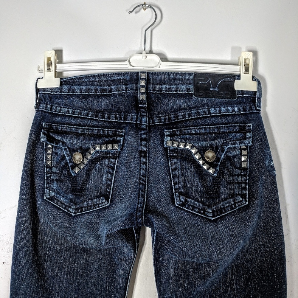 Y2K Prvcy Chelsea Distressed Studded Jean - Picture 3 of 7